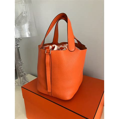 hermes picotin 22 orange|Hermes picotin 22 price 2022.